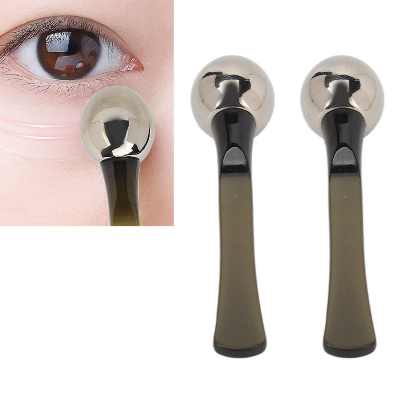 2pcs Eye Cream Applicator Zinc Alloy Roller Ball Massager Cream Scoop Eye Care Applicator Wand Stick - Image 4