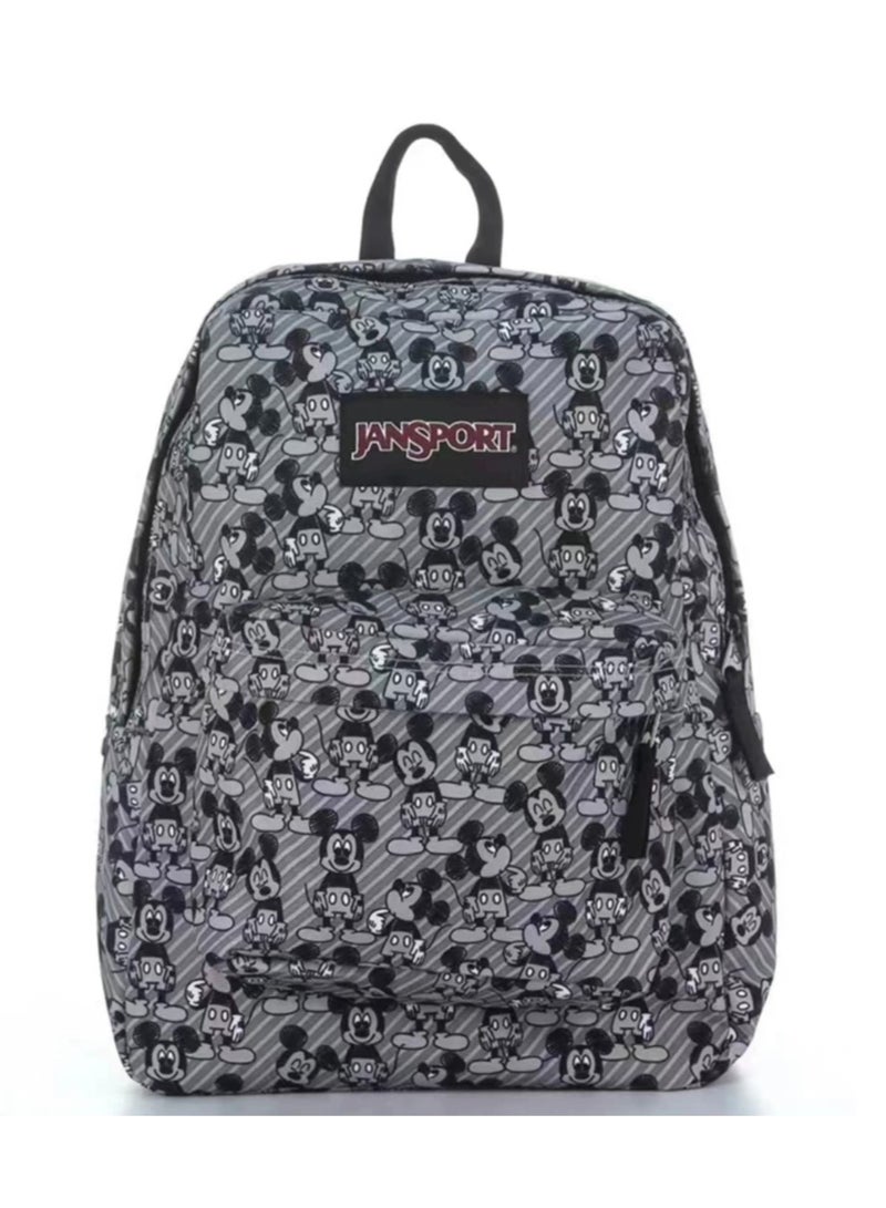 جان سبورت 【موسم المدرسة】حقائب مدرسية كلاسيكية ملونة، حقائب مدرسية كلاسيكية أساسية، حقائب مدرسية ذات علامة تجارية مشتركة من Disney، حقائب مدرسية للعودة إلى المدرسة، حقائب مدرسية للكمبيوتر المحمول - Image 1