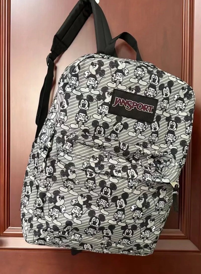 جان سبورت 【موسم المدرسة】حقائب مدرسية كلاسيكية ملونة، حقائب مدرسية كلاسيكية أساسية، حقائب مدرسية ذات علامة تجارية مشتركة من Disney، حقائب مدرسية للعودة إلى المدرسة، حقائب مدرسية للكمبيوتر المحمول - Image 2