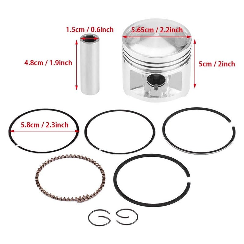 Motorcycle Piston Assembly Kit Metal Easy Installation for CG 125 ATV Go Kart - Image 4