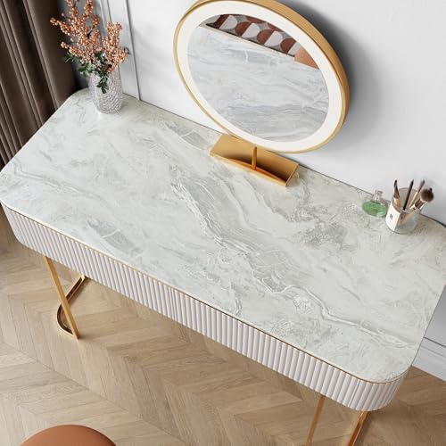 VaryPaper Matte Light Grey Marble Contact Paper Peel and Stick Countertops Waterproof Kitchen Countertop Wallpaper Marble Vinyl Wrap for Cabinets Removable Marble Wallpaper for Bathroom 15.7''x78.7'' - Image 3