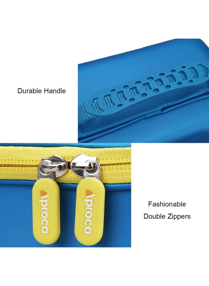 Aproca Aproca Hard Storage Travel Case for Leapfrog Fridge Phonics Magnetic Letter Set BlueYellow Zipper Case Only  - Image 5
