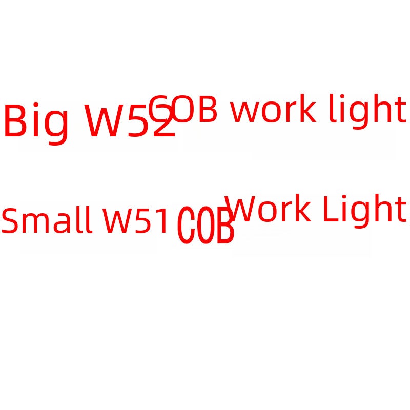 USB COB Magnetic Work Light LED Red Flashlight W51 small W51 small