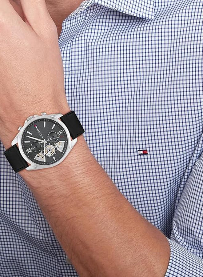 TOMMY HILFIGER Round Analog Men'S Dark Grey Case Watch - 1710644 - Image 4