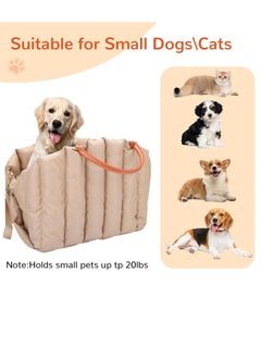 Excefore Dog Car Seat for Small & Medium Dogs, Foldable Dog Car Seat, Portable Car Seat for Dogs Cats, With Non-Slip, Booster Seat, a Pad and Safety Leash, Dog Habitat Bed for Travel Vacation  - Image 5