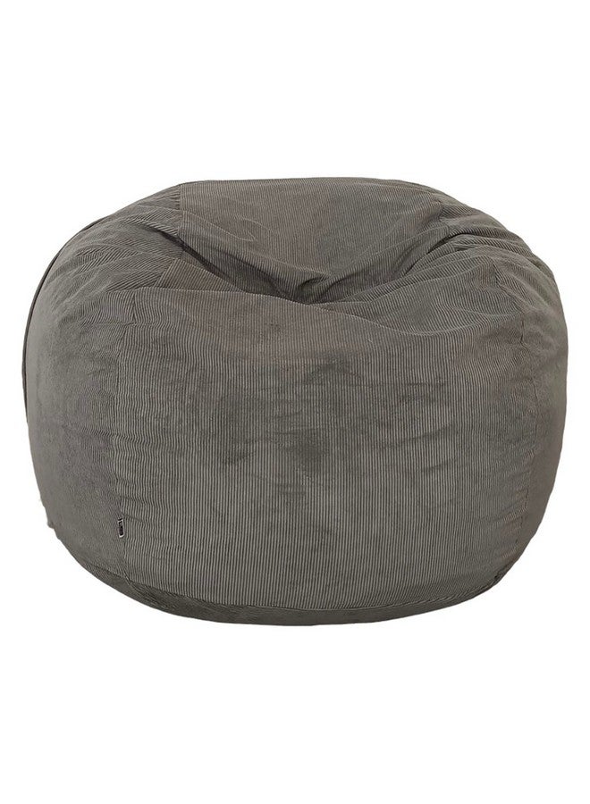 Micasa Coduroy High Quality Indoor Bean Bag Grey 90 x 140 x 140 cm RL-830