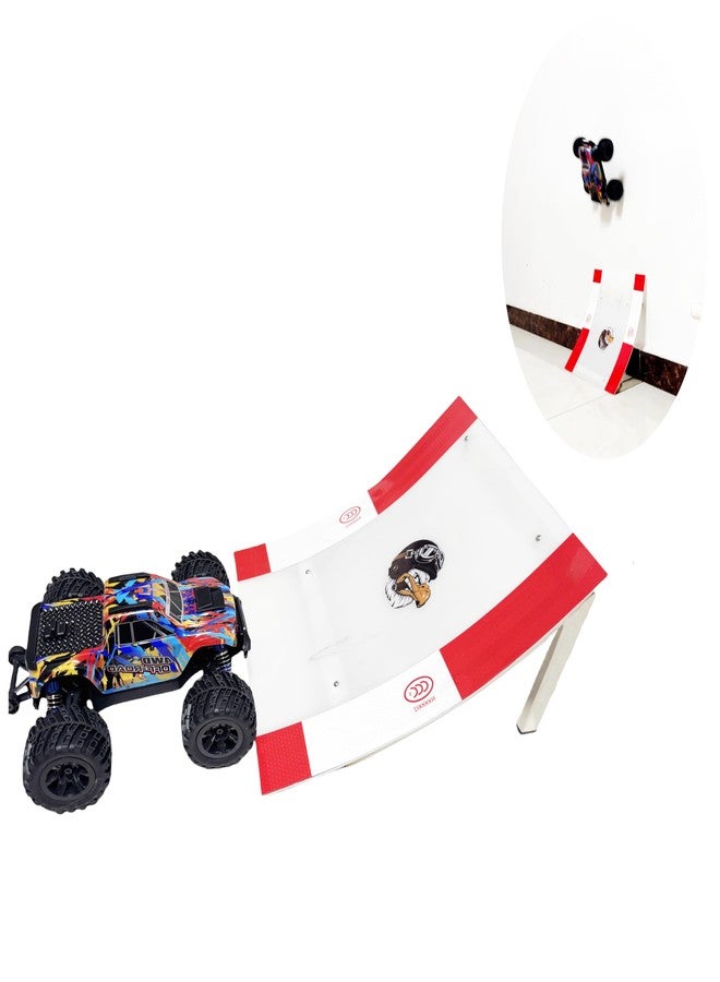 RCJUMPANT RC Ramp,Wall - Leaning rc car ramps Jumping for 1/16 1/18 1/24 Scale RC Cars,2 Modes Durable, Combinable Stunt Ramp for Indoor & Outdoor Family Fun（Large&Curved） - Image 1