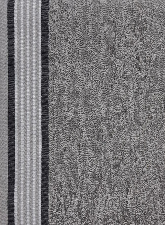 CASA COPENHAGEN, Designed in Denmark, 550 GSM, 35x70 Inches Extra Large Jumbo Size Bath Sheets, Set of 2 Towels, Super Soft Egyptian Cotton Towels for Bathroom & Shower - Granite Grey + Mirage Grey - Image 4