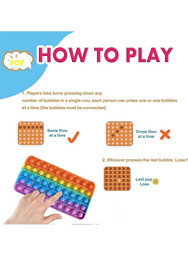 حافظة أقلام بوب، حافظة أقلام فIDGET بسيطة من السيليكون بحبة الفقاعات الحسية، حقيبة تخزين أدوات مكتبية للطفل، لعبة للتخفيف من الضغط، هدايا موسم المدرسة، منظم أدوات مكتبية للمكتب، هدايا عيد الميلاد - Image 3