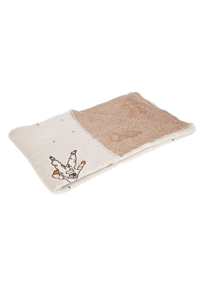 Alina Blanket 100% Cotton Knitted (Galaxy Multi ) - Image 1