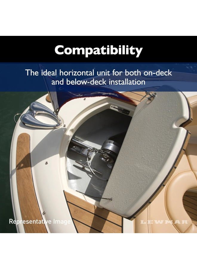 Lewmar Pro Fish 700 Fishing Windlass for 1/4" G4 Chain, Auto Free-Fall System, Maximum Pull 700 lbs., 316 Stainless Steel Construction, for Boats up to 38' - 2020201159 - Image 5