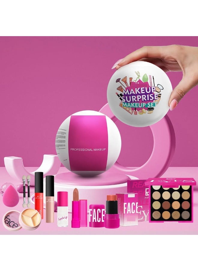 بوب فيل مجموعة مفاجأة مكياج الكل في واحد للفتيات الصغيرات - ظلال العيون وكريمات الشفاه والكونسيلر والمزيد - مجموعة مستحضرات تجميل آمنة وممتعة ومتعددة الاستخدامات للأطفال لابتكار مكياج يومي لطيف ، هدية مثالية - Image 4