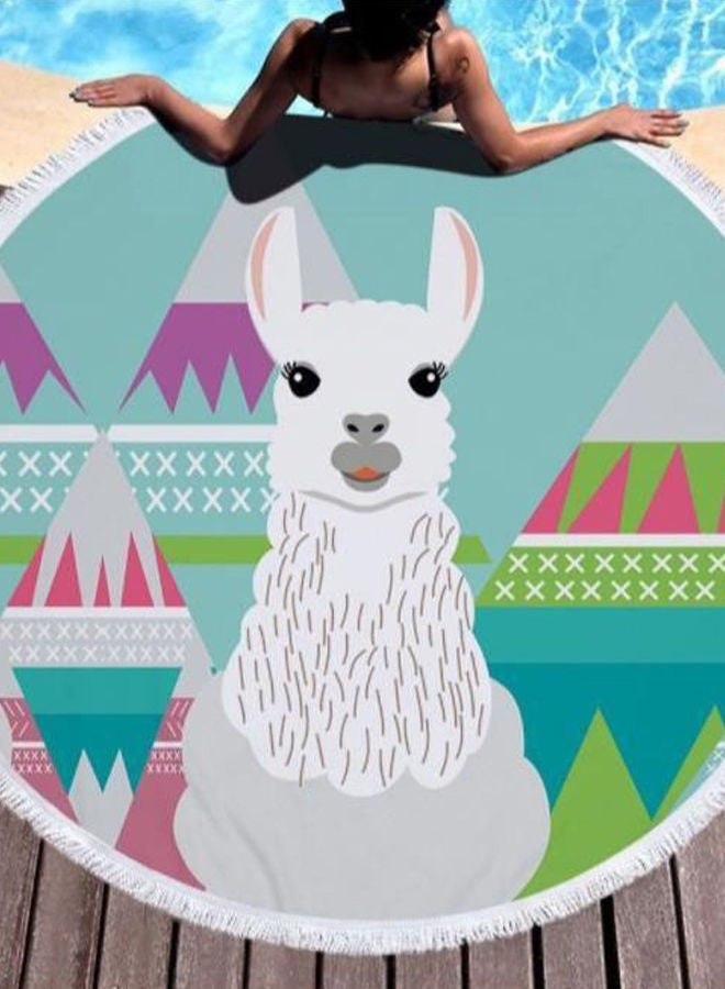 NIBEMINENT Sheep Printed Beach Towel Multicolour 59inch - Image 2