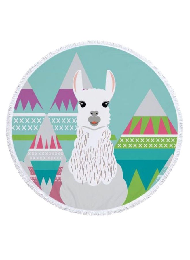 NIBEMINENT Sheep Printed Beach Towel Multicolour 59inch - Image 1