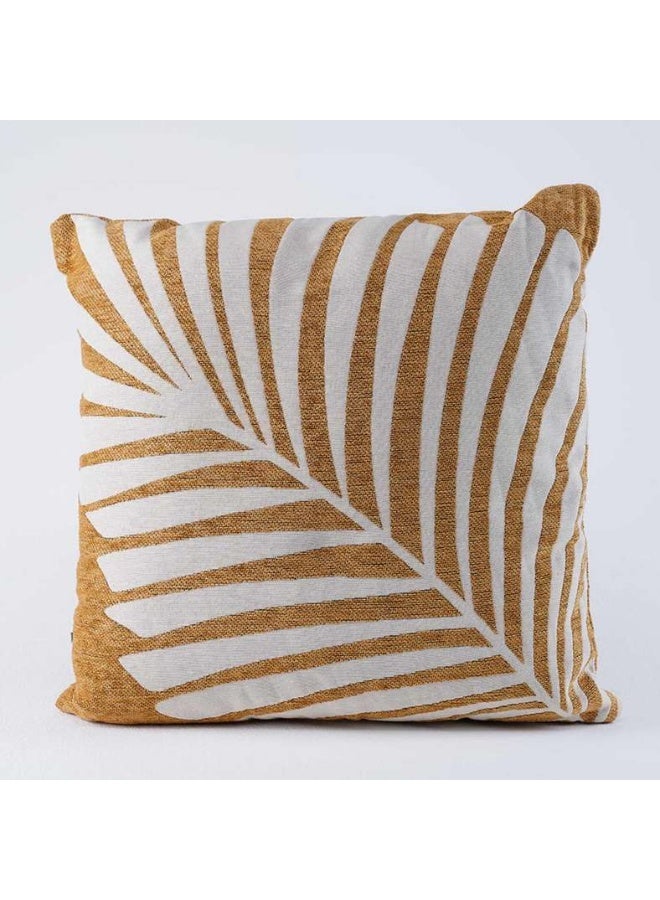 Pan Home وسادة محشوة من Easton Chenille مقاس 45×45 سم - أصفر - Image 2
