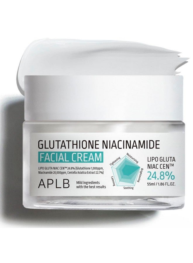 APLB Glutathione Niacinamide Facial Cream | LIPO GLUTA NIAC CEN™ 24.8% 1.86 FL.OZ/Korean Skincare, Deep hydration, Niacinamide, Improve skin elasticity, Improve skin texture - Image 1