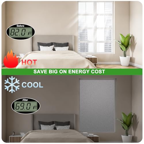 AGHITG Reflective Insulation Sheet, Window Insulation for Winter, Aluminum Foil Cotton Layer for Keep Warm, 59"（W) x 99"Window Insulation Kit - Image 5