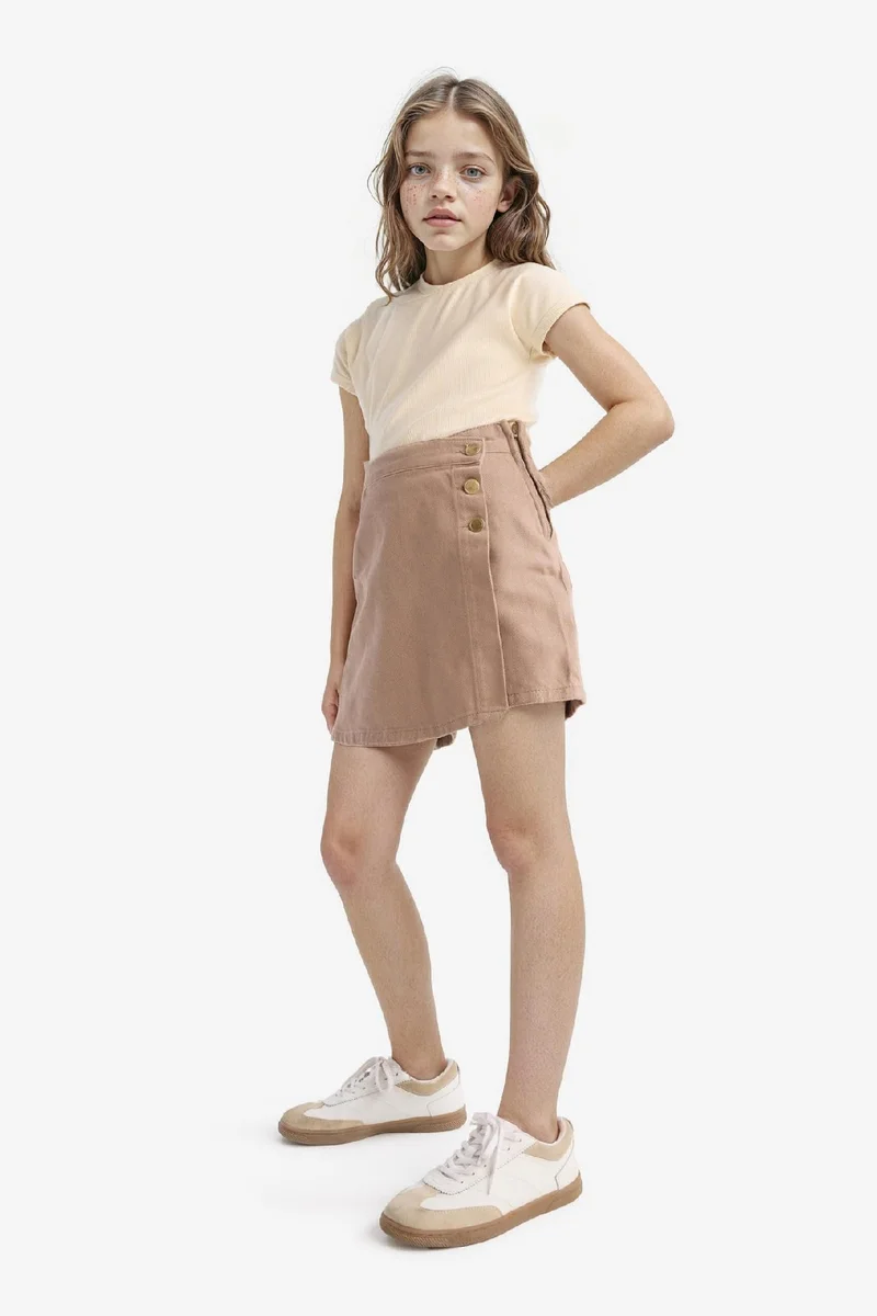 ديفاكتو Girl Gabardine Skirt