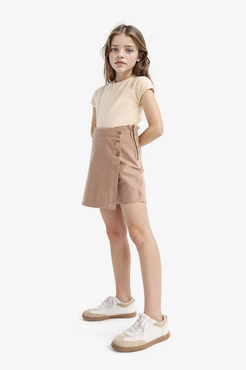 ديفاكتو Girl Gabardine Skirt