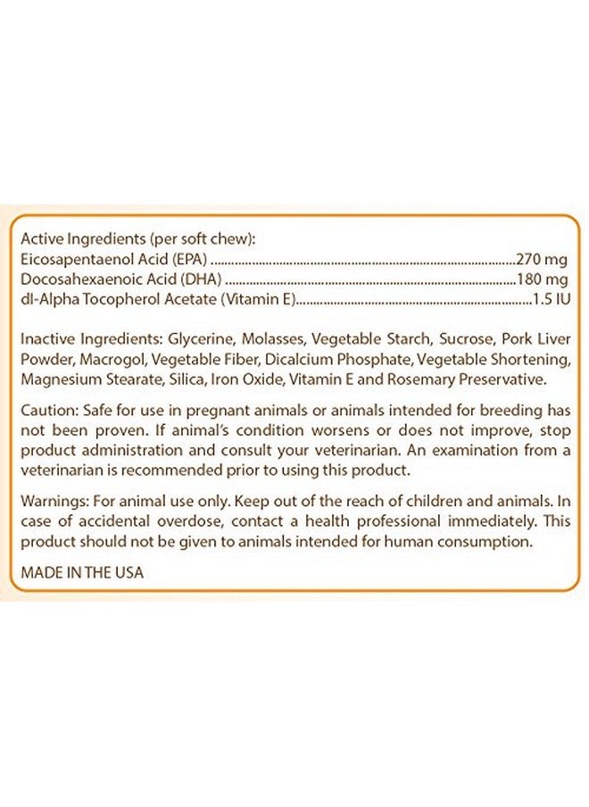 هيلثي بريدز - علكات ناعمة من Healthy Breeds Pomeranian Omega HP Fatty Acid Support للبشرة والفراء، 60 قطعة - Image 1
