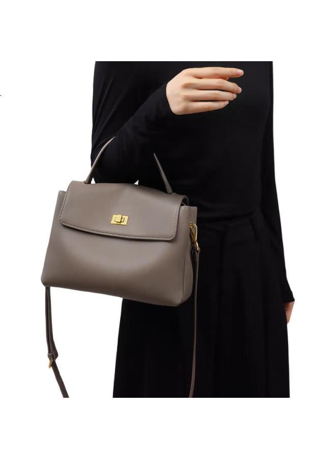 Viney Cowhide Crossbody Bag For Women, Messenger Bag For Commuting, Lightweight Single Shoulder Bag, Birthday Gift With High-End Feeling, Ideal For Gifting To Girlfriend Or Wife - Image 1