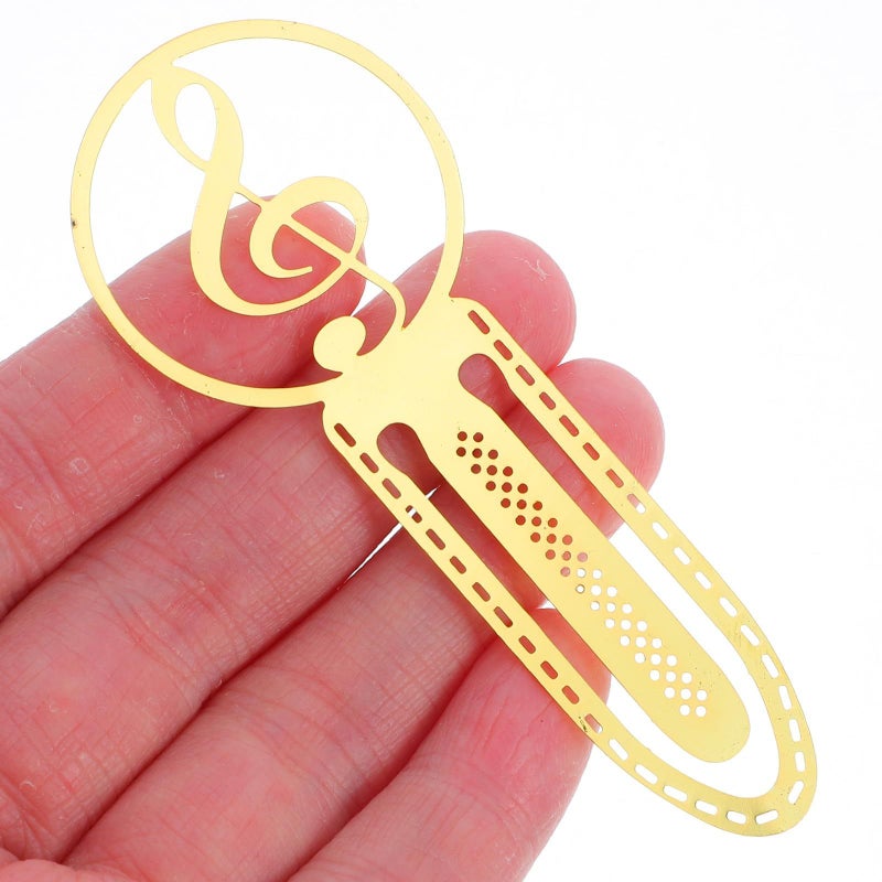 Metal Music Note Bookmark Hollow Treble Symbol Vintage for Teachers - Image 5
