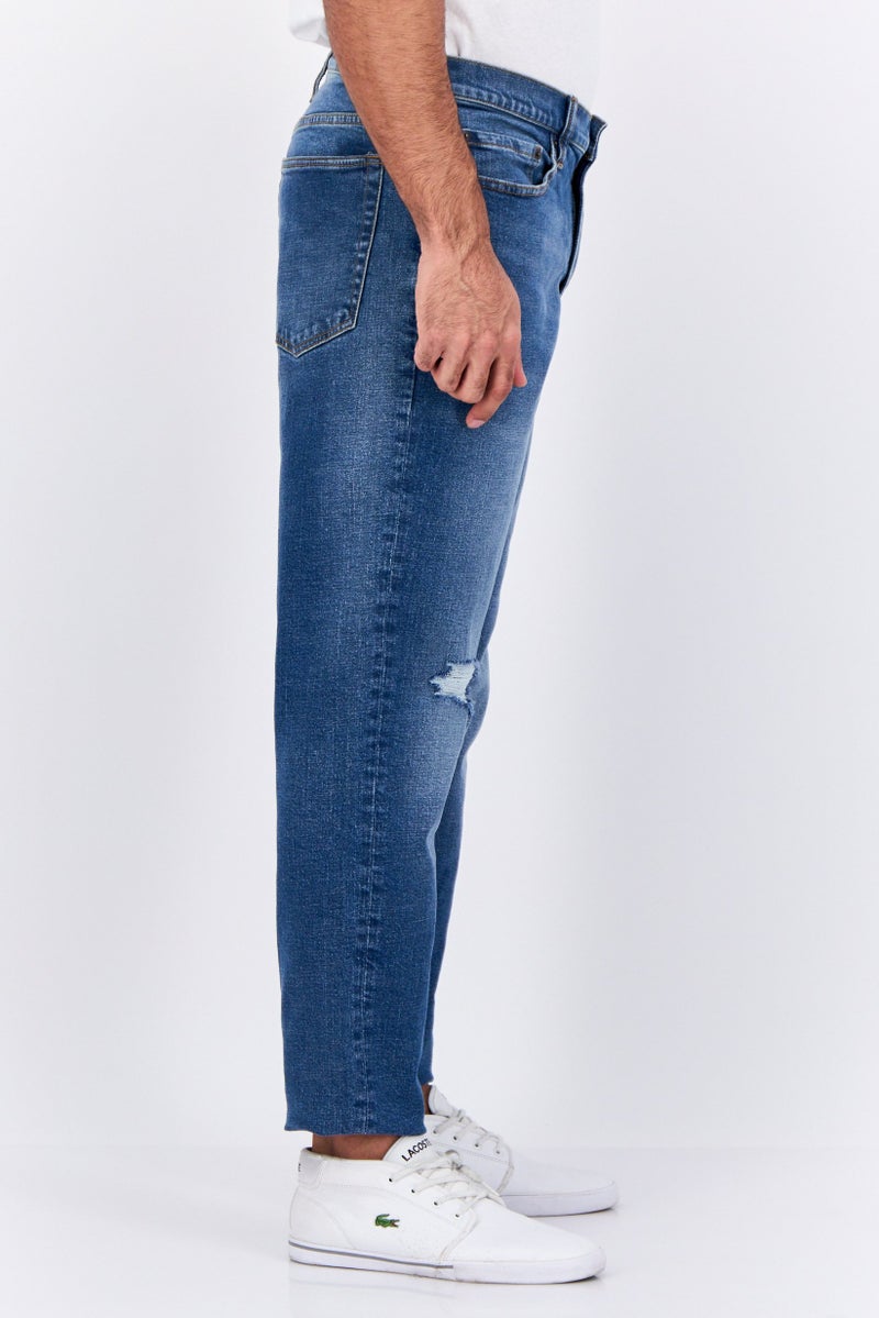 GAP Men Slim Fit Wash Stretchable Denim, Blue - Image 4