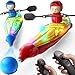 SYMA RC Boats 2 Pack for Kids 612 Remote Control Kayaks with Magnetic Dolphin Nose 3 Balls Up to 40 Min Playtime LED Light Up Water Toys for Pool Water Table Bathtub - Image 3