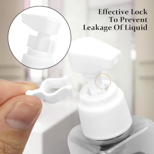 MAYCREATE® 4 in 1 Travel Bottles for Toiletries, 50ml Spray Bottle & Lotion Bottle Kit, Portable Travel Toiletry Bottles with Case, Leak-Proof Refillable Small Bottles for Travel for Shampoo Liquid - Image 5