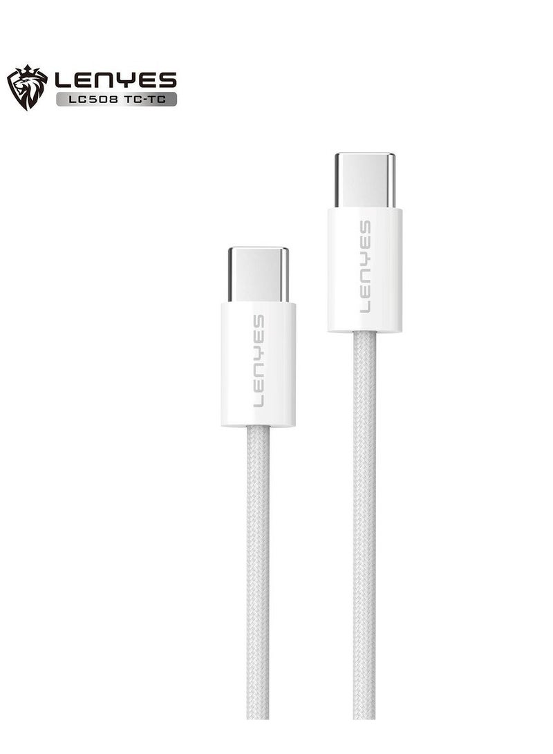 Lenyes Fast Charging Data Cable Type C to C, 60W - Image 1