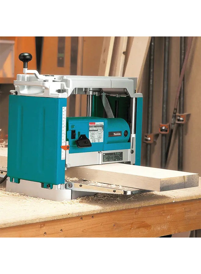 Makita Wood Surface Planer Machine, Planning Width 12 inch, 1650 W, 28.1kg Blue/Silver - Image 4