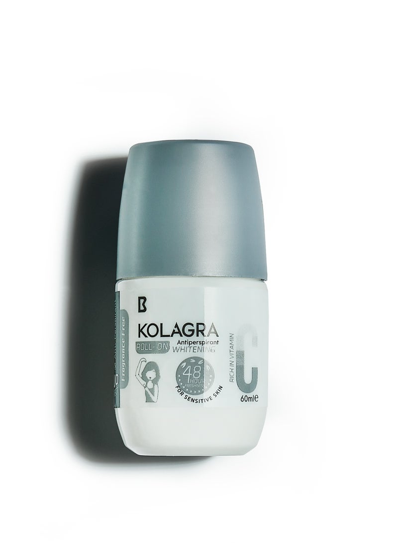Kolagra whitening Roll on 2*1- Fragrance Free - Image 1