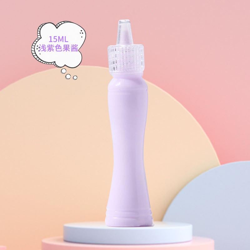Generic Jam glue 15ml simulation cream glue small waist diy material bag resin accessories handmade homemade jewelry glue Light purple waist 