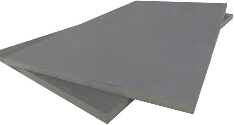 Gray PVC Plastic Hard Sheet Plate Board 100x200mm Thickness 3mm for Electronic Equipment - Image 1