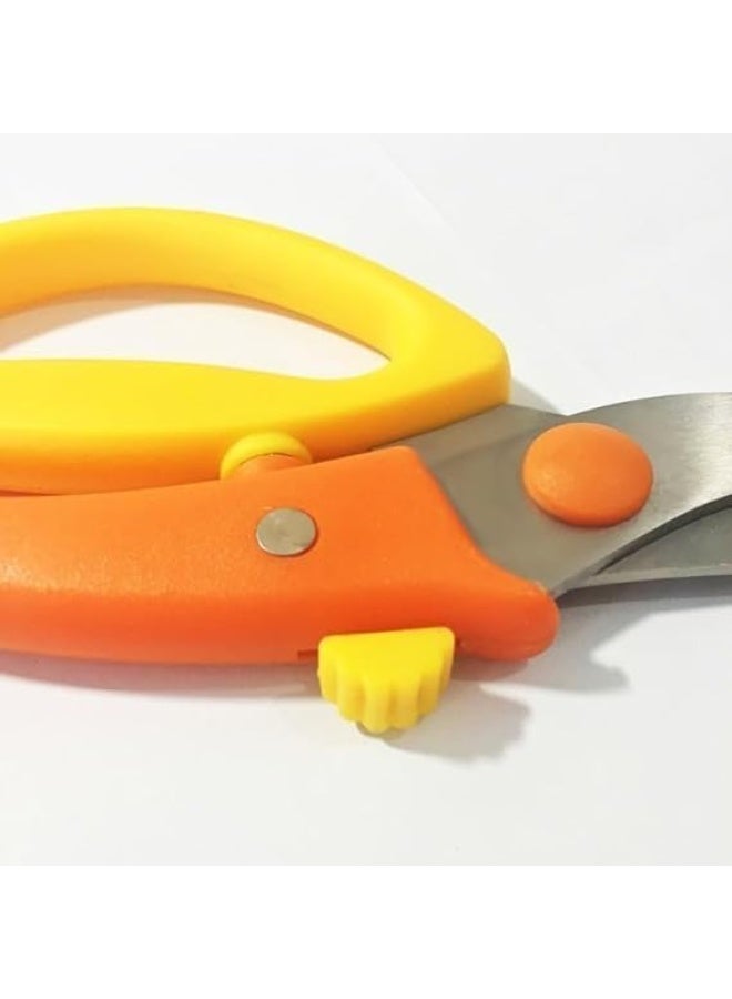 Professional Stainless Steel Kitchen Poultry Scissors - Spring Loaded Meat & Bone Shears with Safety Lock - Ergonomic Heavy Duty Kitchen Scissors. - Image 4
