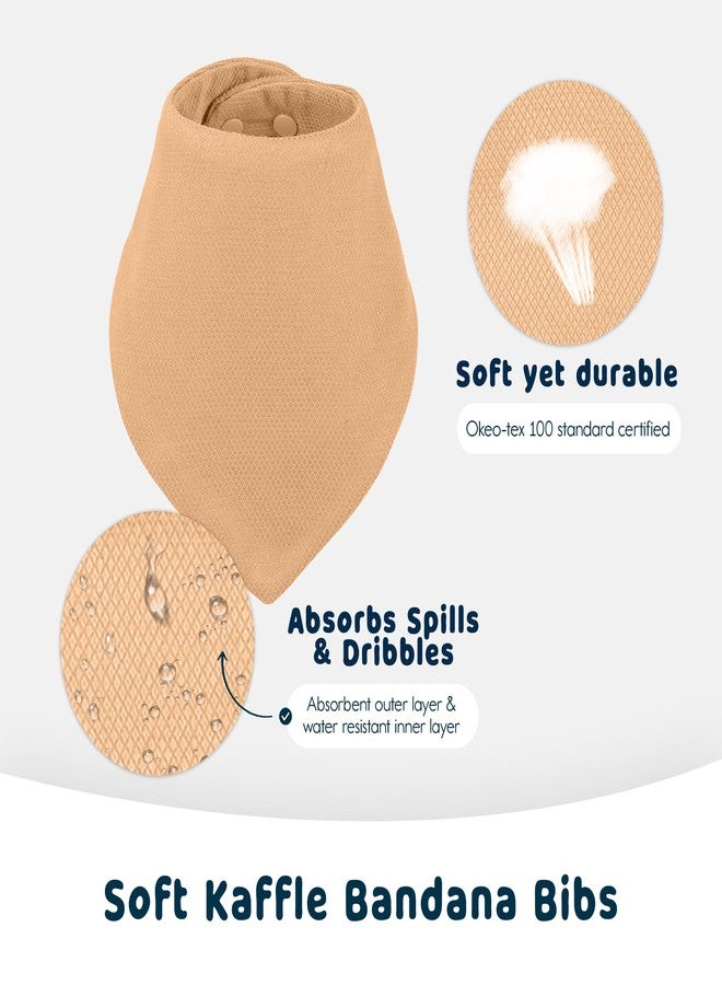 Tiny Twinkle Bandana Scarf Bibs 6 Pack - Water Resistant and Absorbent Infant Drool and Teething Bandana Baby Bibs (Boy Set 6-Pack) - Image 5