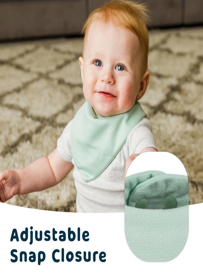 Tiny Twinkle Bandana Scarf Bibs 6 Pack - Water Resistant and Absorbent Infant Drool and Teething Bandana Baby Bibs (Boy Set 6-Pack) - Image 3