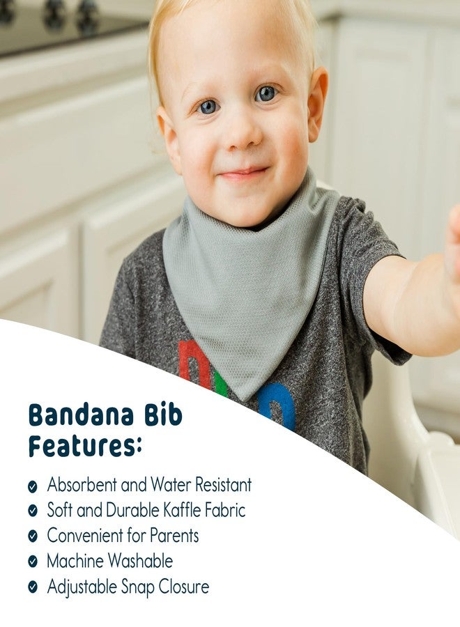 Tiny Twinkle Bandana Scarf Bibs 6 Pack - Water Resistant and Absorbent Infant Drool and Teething Bandana Baby Bibs (Boy Set 6-Pack) - Image 2
