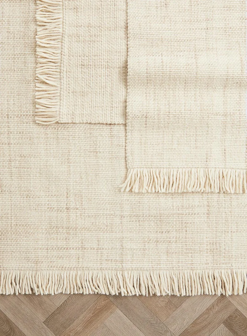 H&M Fringed Wool-Blend Rug