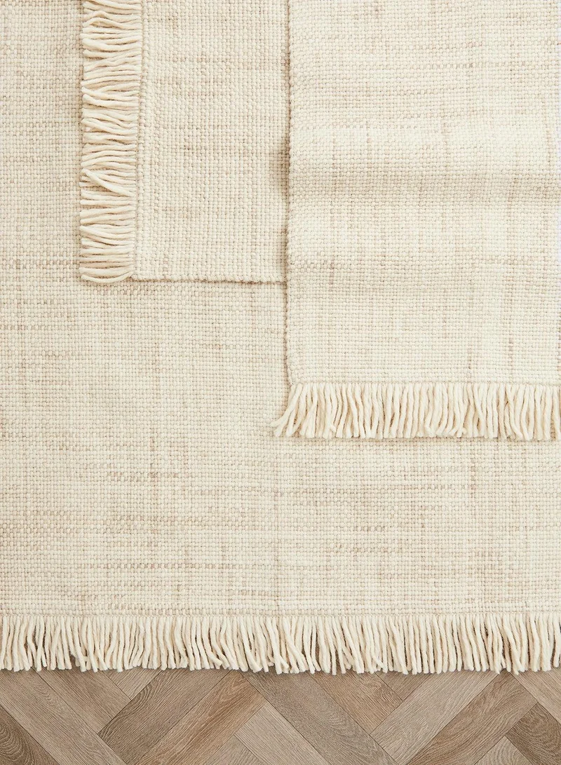 H&M Fringed Wool-Blend Rug