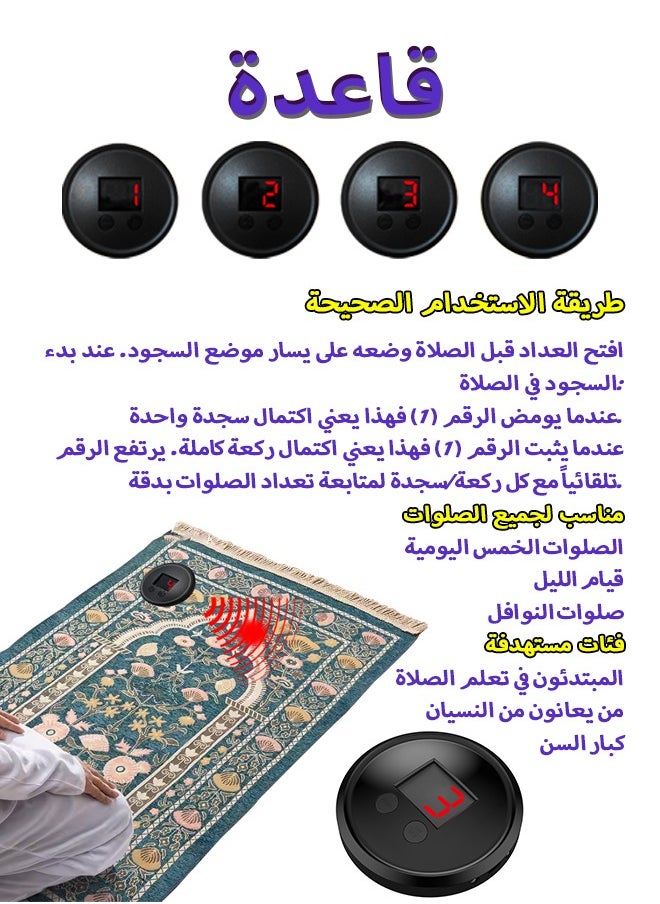 Generic New Rak'ah Counter Never forget the number of Rak'ahs during your prayer  - Image 2