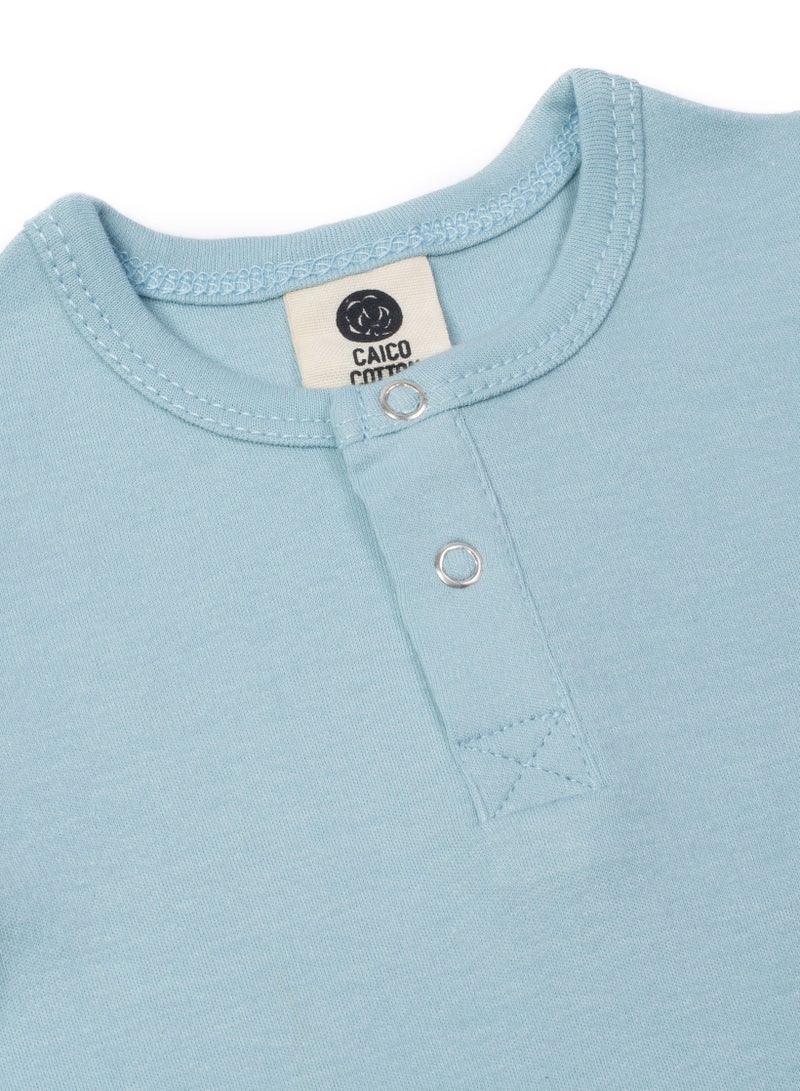 كايكو كوتون بودي سوت كم طويل - أزرق داكن - Image 2