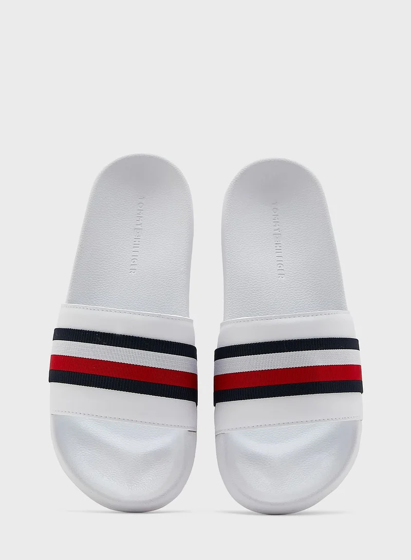TOMMY HILFIGER Classic Webbing Signature Slides