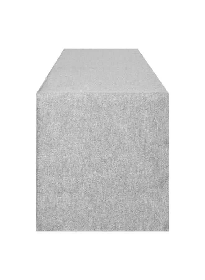 Winotic Grey Table Runner 13 x 36 Inches Long, Cotton Linen Farmhouse Style Dresser Scarf for Kitchen Dining Coffee Table Parties Wedding Home Decor (13” x 36”, Grey) - Image 1