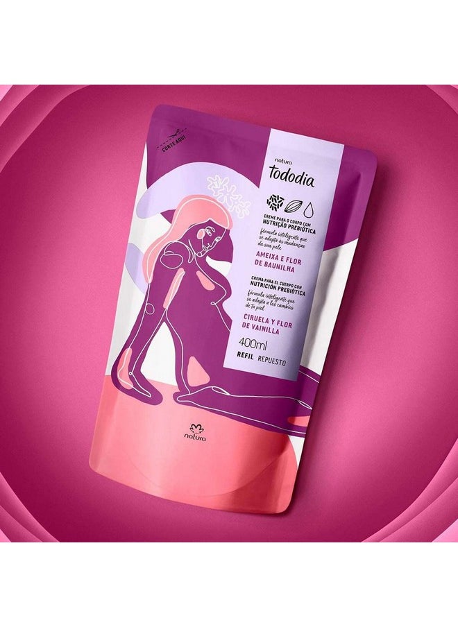 Natura - Moisturizing Refill Plum and Vanilla Blossom Every Day Natura 400ml - Image 1