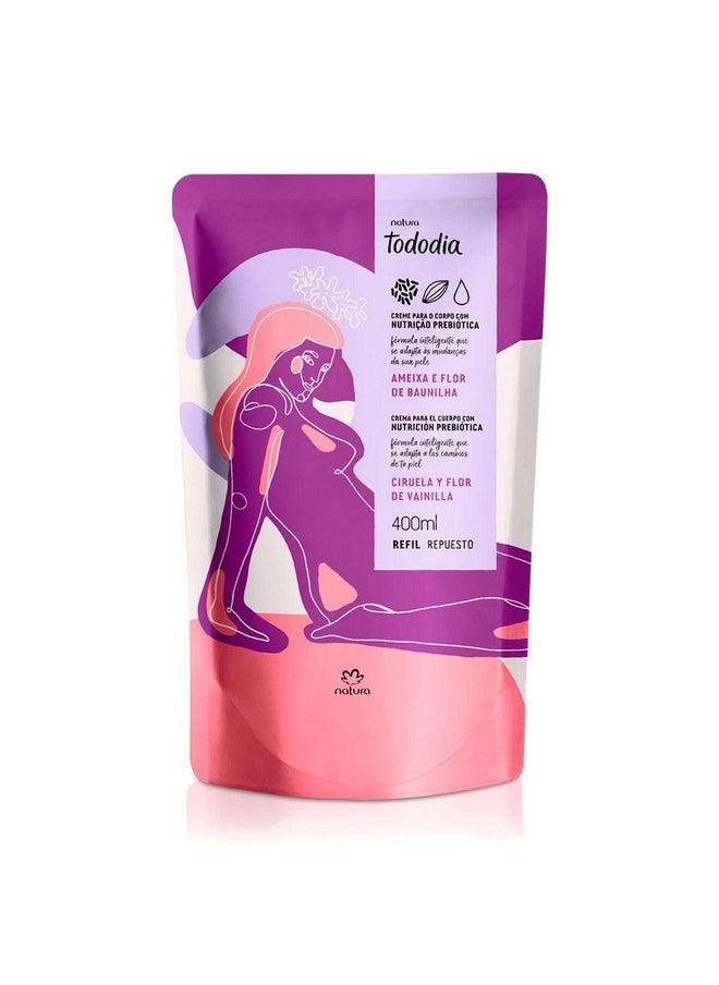 Natura - Moisturizing Refill Plum and Vanilla Blossom Every Day Natura 400ml - Image 1