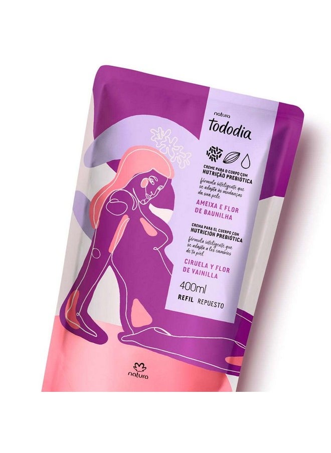 Natura - Moisturizing Refill Plum and Vanilla Blossom Every Day Natura 400ml - Image 1