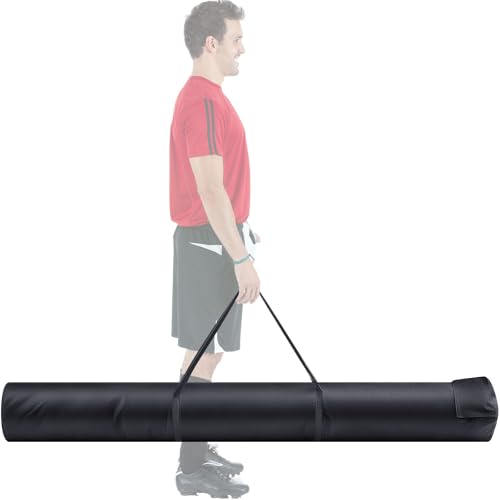 Dansydaisy Corner Flag Storage Bag for Coaching Stick Agility Poles Bag Oxford Slalom Pole Storage Agile Rod Package Guard Flag Field Hockey Lacrosse Effortless Holder for 16 Poles 6ft x 7inch(Black) - Image 1