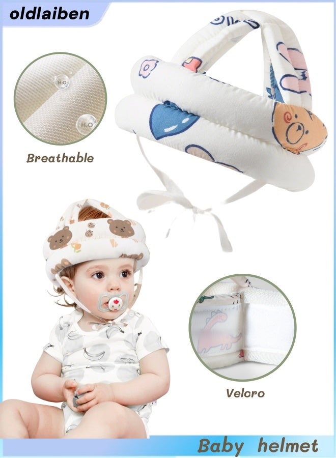 الدليبن واقي رأس الطفل، خوذة أطفال للزحف والمشي، خوذة أطفال للزحف والمشي، غطاء واقٍ قابل للتعديل لحماية رأس الطفل الرضيع، للمشي واللعب - Image 1