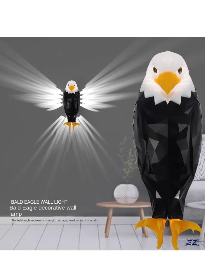 ELTRAZONE Eagle Light Decorative Lamp – Kids Night Light & Mood Light – LED Wall Light with Remote Control – Magnetic, USB Rechargeable, Battery Powered – Removable Eagle LED Wall Mounted Light for Bedroom, Living Room, Hallway, Office - Image 1